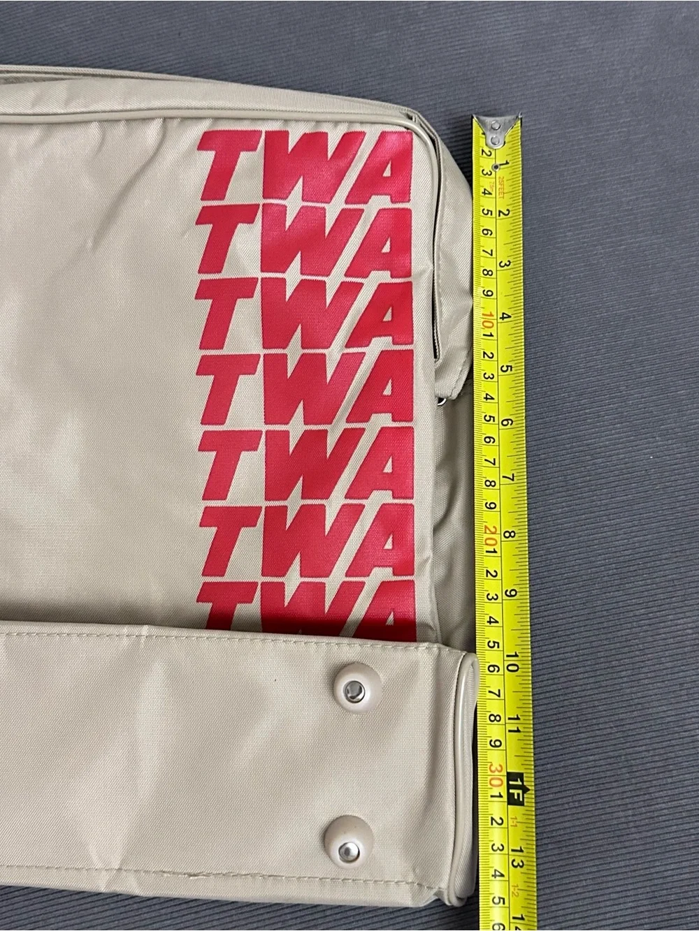 TWA Airlines Getaway Vacations Collection Bag Beige/Red Travel Bags Vintage